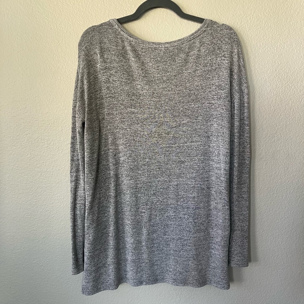 Banana Republic Drapey Pocket Scoop Neck in Heather Gray Women’s Size S - Picture 10 of 12